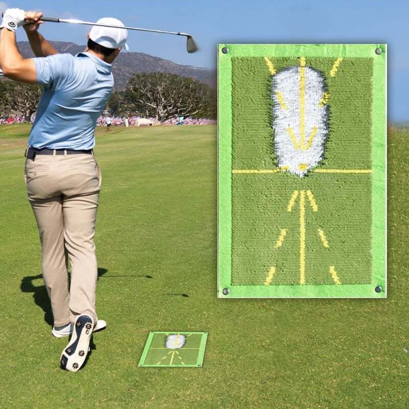 2023 New Golf Training Mat for Swing Detection Batting