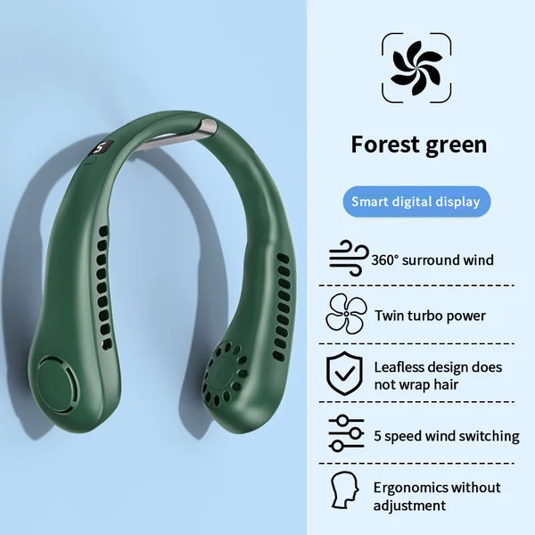 Elmyse 2023 New Portable Neck Fan