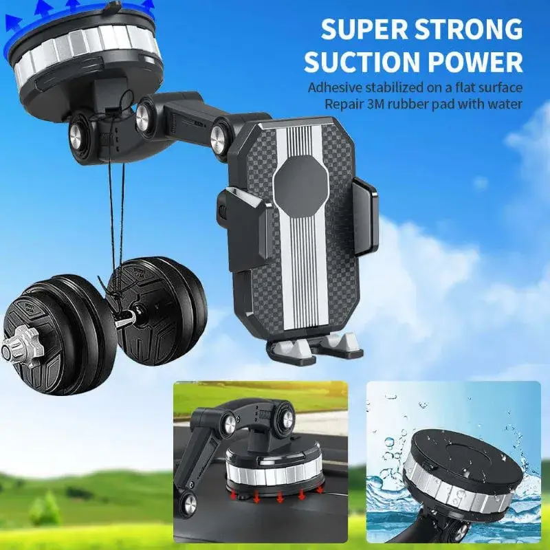 360 Rotated Degree Super Stable Suction Cup Car Phone Holder