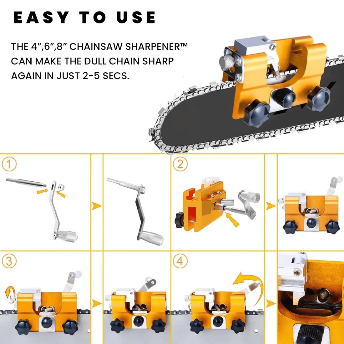 4", 6", 8" & 10" Chainsaw Sharpener