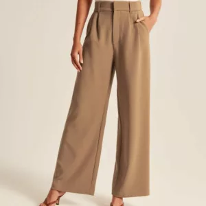 49% OFF - HIGH WAIST TAILORED WIDE LEG PANTS