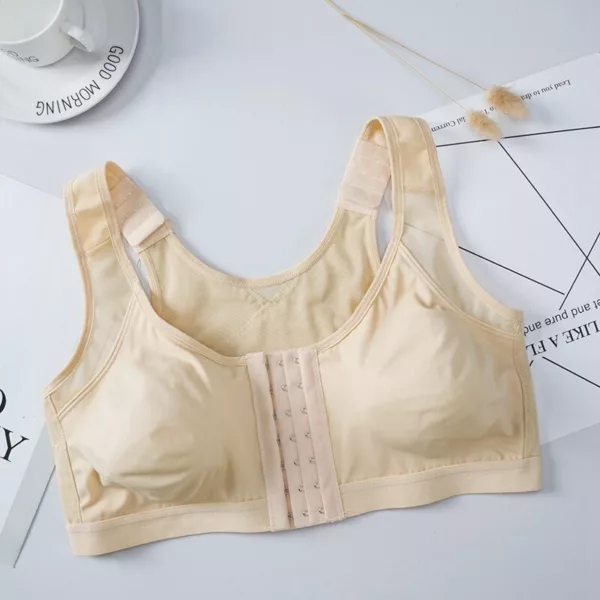 Helen Bra-Front Closure Posture Wireless Back Support Full Coverage Bra