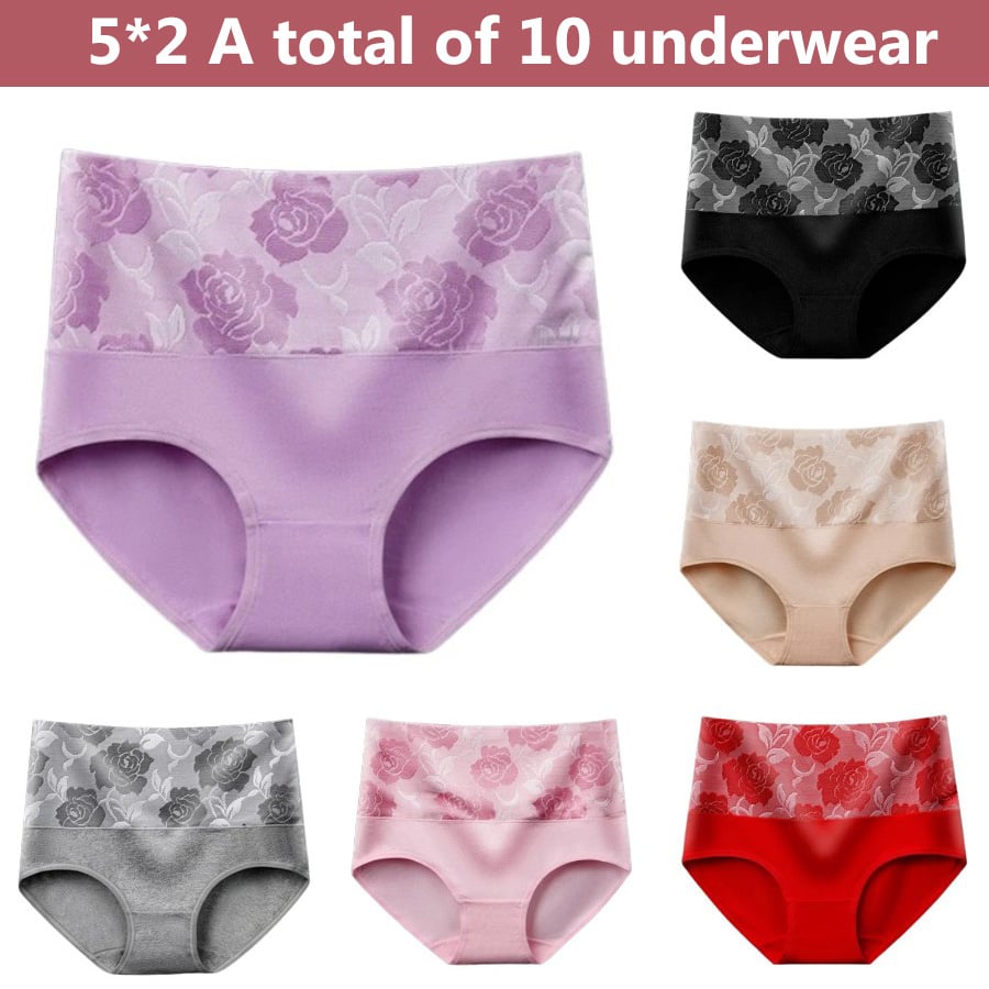 Buy 5 Get 5 Free  Cotton Tummy Control  Underwear