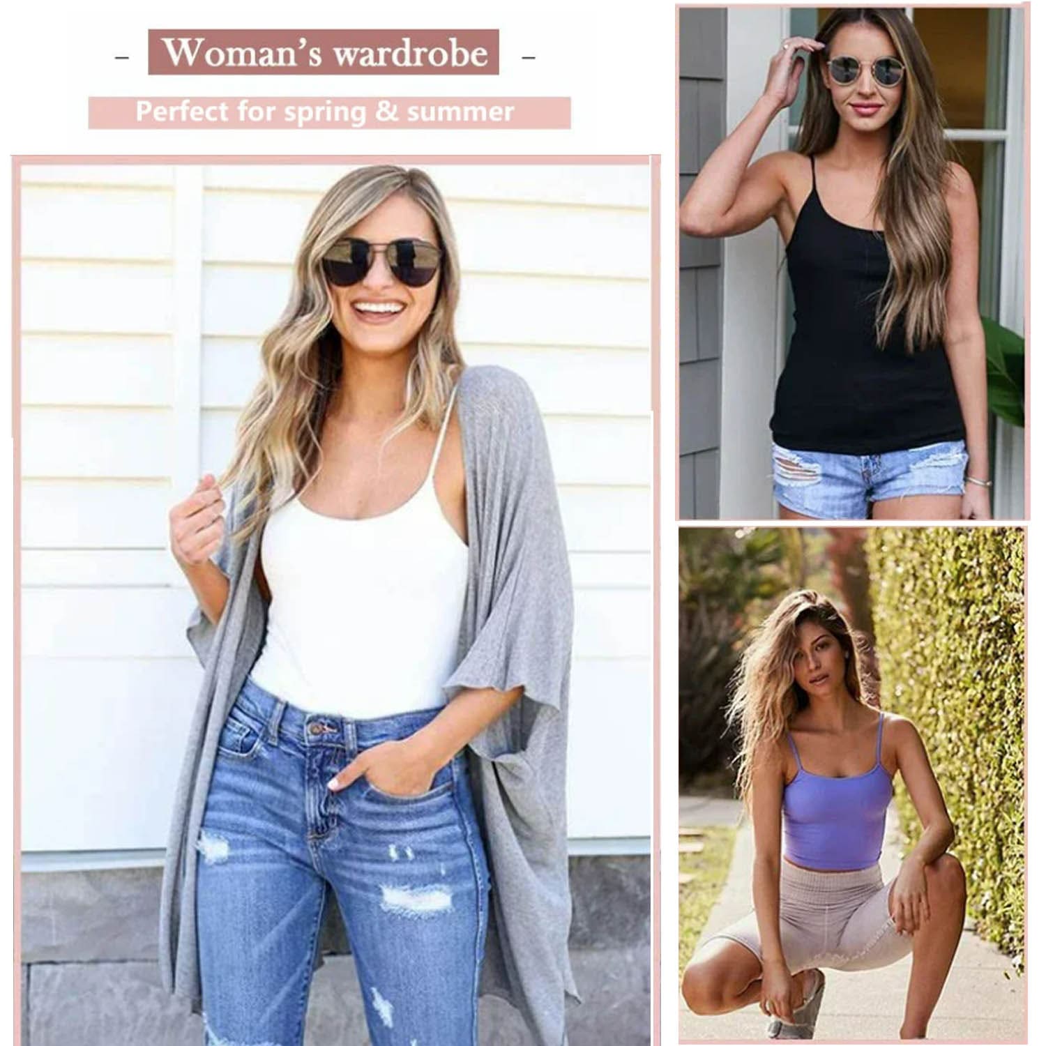 Comfitank - Last day 75% OFF - Women Tank Top with Built in Bra Camisole