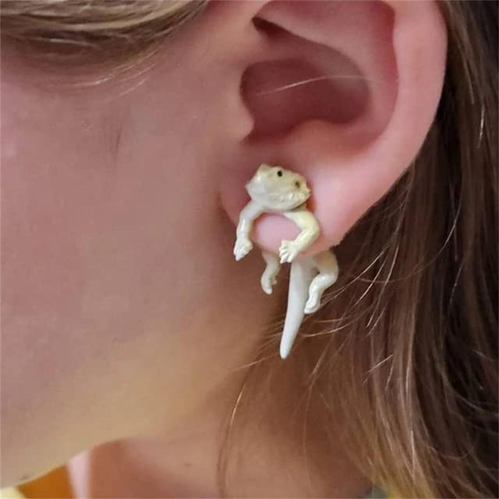 Creative Lizard Stud Earrings