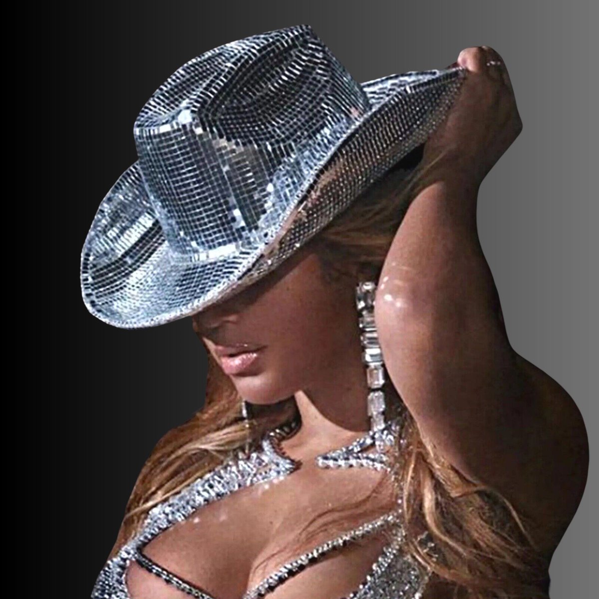 Disco Ball Cowboy Hat