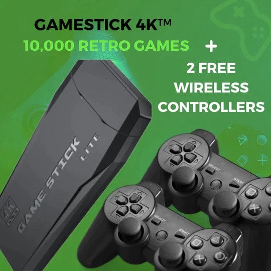 GAME STICK 4K (64 GB) - 10,000 RETRO GAMES 