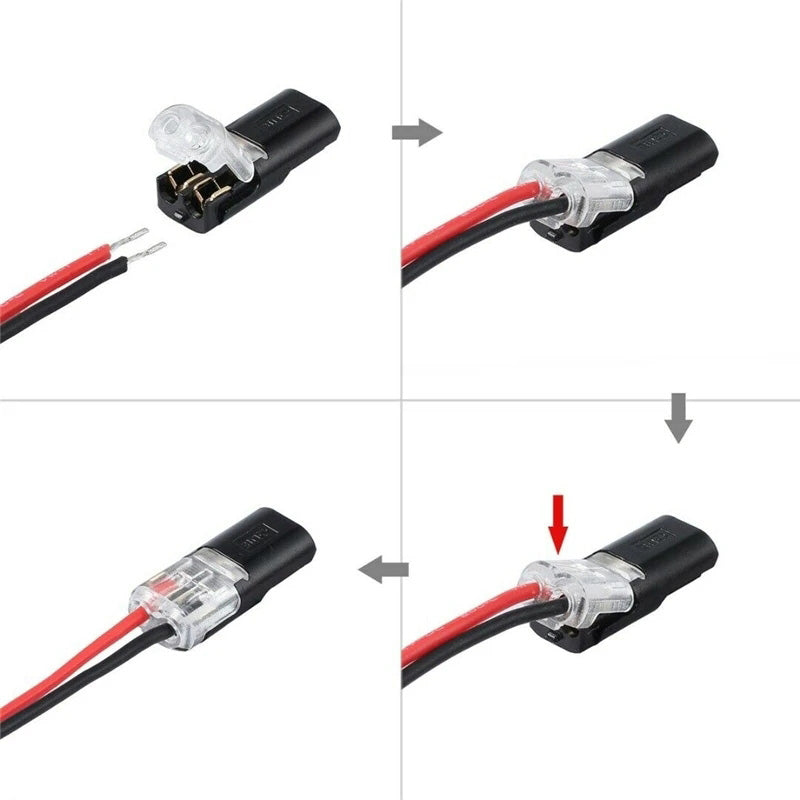 HOT SALE - 10 Pack 18-22AWG 2 Pin Cable Wire Connectors