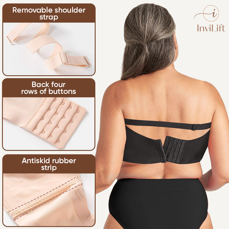 InviLift - Plus size Sexy Strapless Invisible Push Up Bra