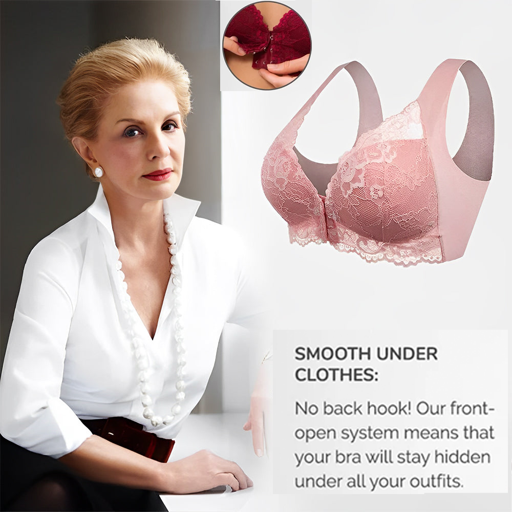 LAST DAY 45% OFF - Front Closure 5D Shaping Push Up Bra - Seamless, Beauty Back, Comfy