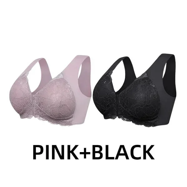 LAST DAY 45% OFF - Front Closure 5D Shaping Push Up Bra - Seamless, Beauty Back, Comfy