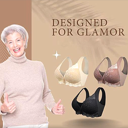 LAST DAY 45% OFF - Front Closure 5D Shaping Push Up Bra - Seamless, Beauty Back, Comfy