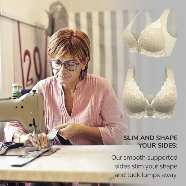 LAST DAY 45% OFF - Front Closure 5D Shaping Push Up Bra - Seamless, Beauty Back, Comfy