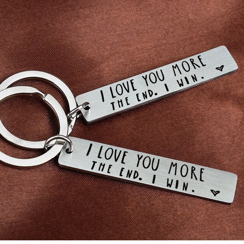 LAST DAY 49% OFF - I Love You More The End I Win"Funny Birthday Keychain