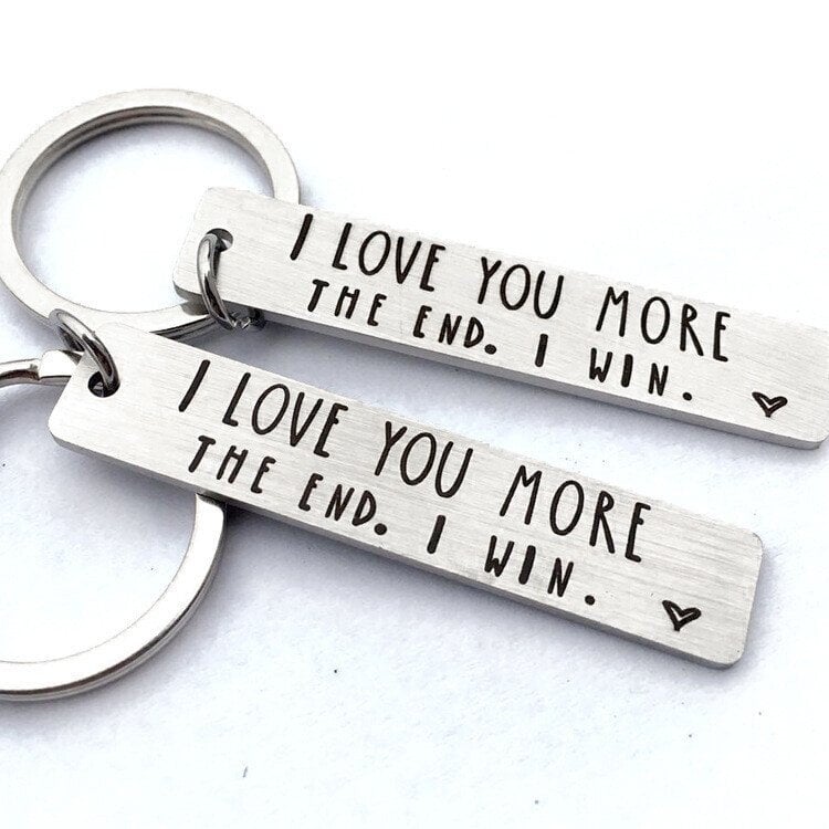 LAST DAY 49% OFF - I Love You More The End I Win"Funny Birthday Keychain