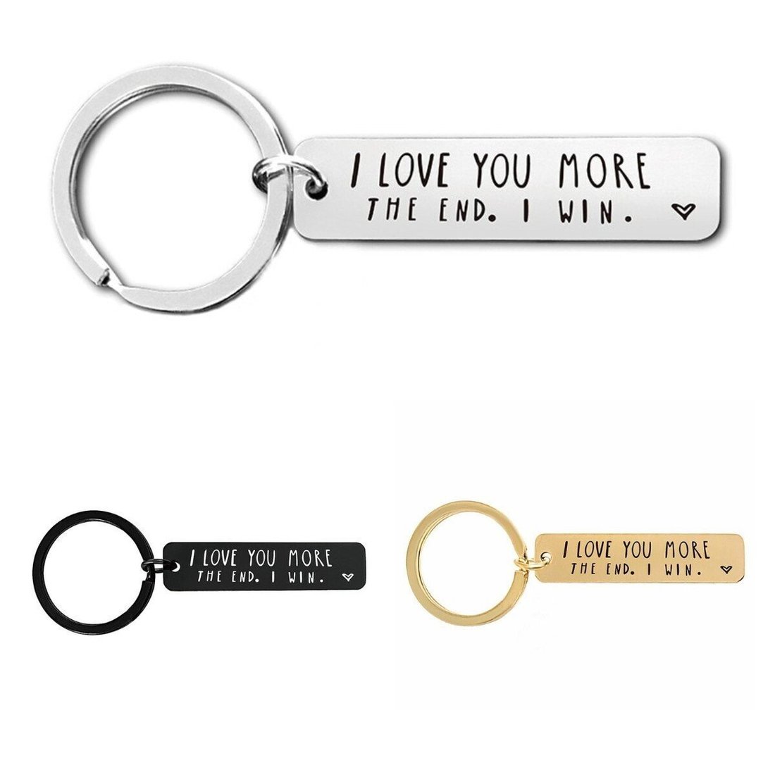 LAST DAY 49% OFF - I Love You More The End I Win"Funny Birthday Keychain