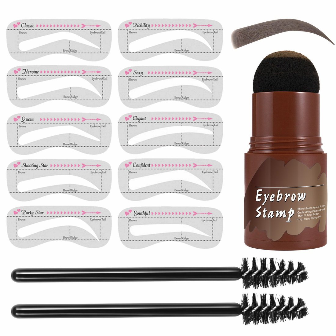 Last day 70% OFF - Perfect Brows Stencil & Stamp Kit
