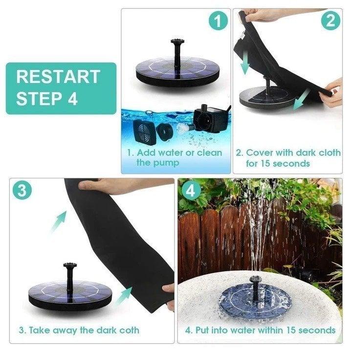 Last Day 75% OFF - Solar-Powered Bird Fountain Kit