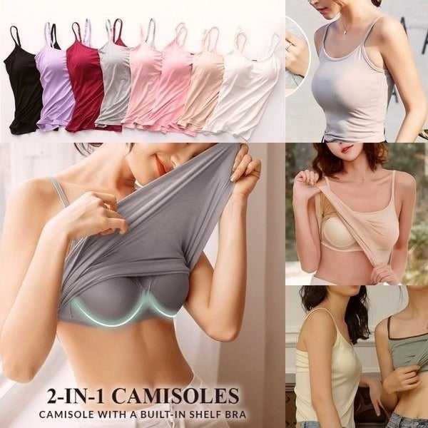 Last Day Buy 2 Get 1 Free - Tank With Built-In Bra