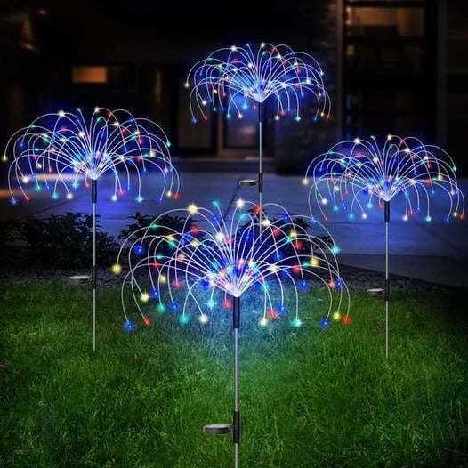 Last Day Promotion - SAVE 70% - Waterproof Solar Garden Fireworks Lamp