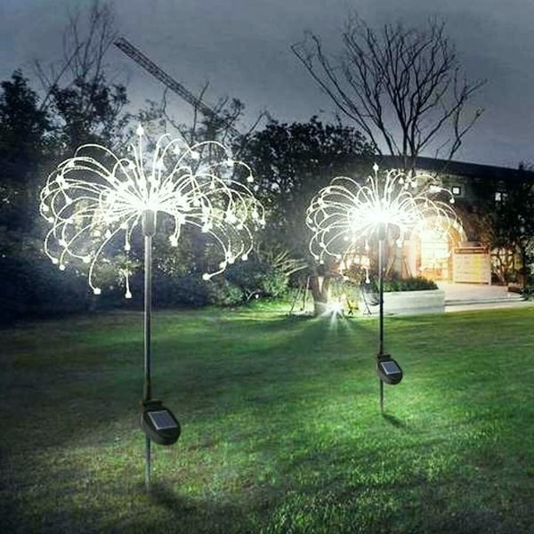 Last Day Promotion - SAVE 70% - Waterproof Solar Garden Fireworks Lamp