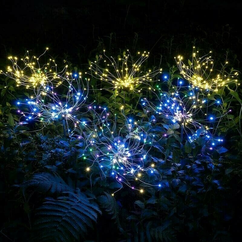 Last Day Promotion - SAVE 70% - Waterproof Solar Garden Fireworks Lamp