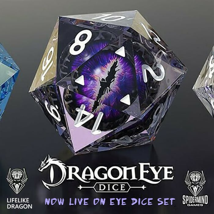 Last Day Promotion 48% OFF - Lifelike Green Dragon Eye Dice Set