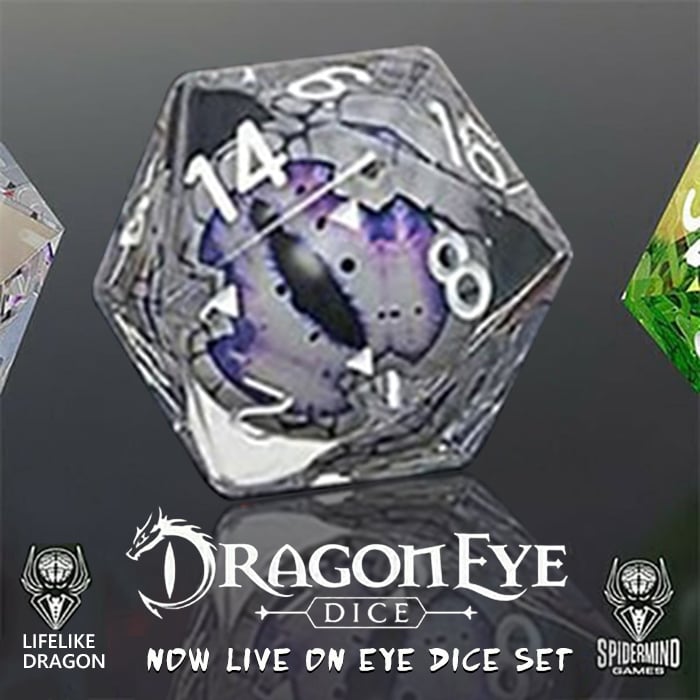 Last Day Promotion 48% OFF - Lifelike Green Dragon Eye Dice Set