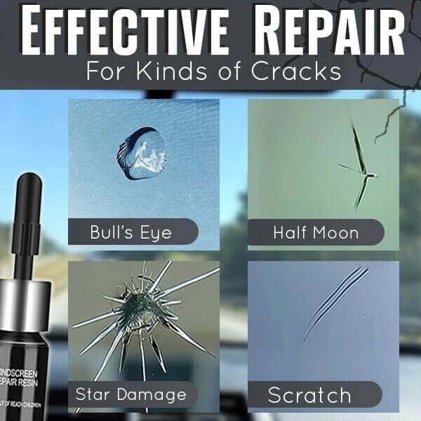 (Last Day Promotion 49% OFF) Cracks Gone Glass Repair Kit (New Formula), BUY 3 GET 4 FREE