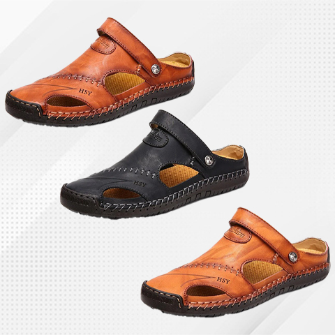 Last Day Promotion 50% OFF - Mutlon Leather Classic Sandals Slipper Outdoor