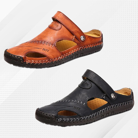 Last Day Promotion 50% OFF - Mutlon Leather Classic Sandals Slipper Outdoor