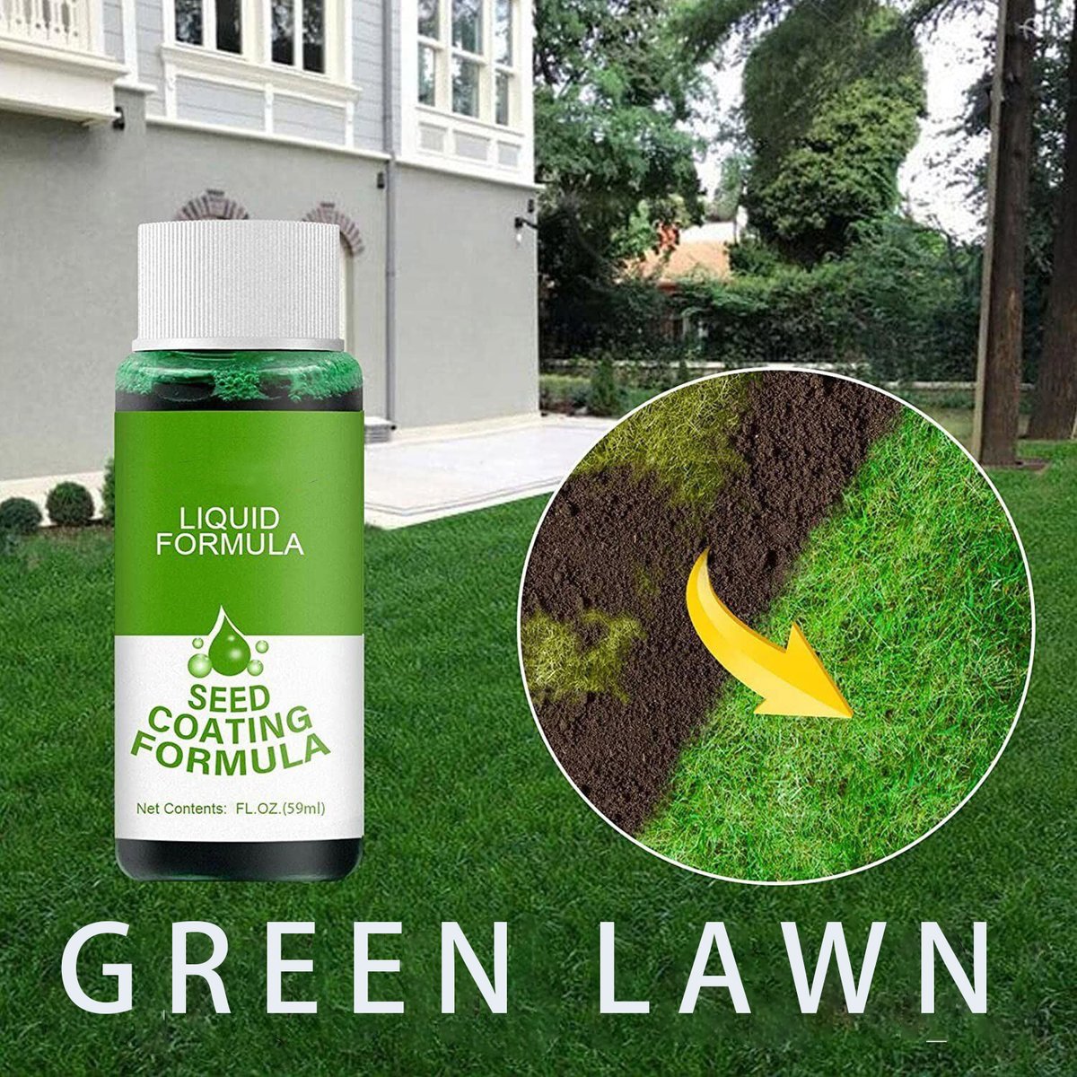 Last Day Promotion SAVE 49% OFF - Seed Spray Liquid - Natural Green Grass for Lawn