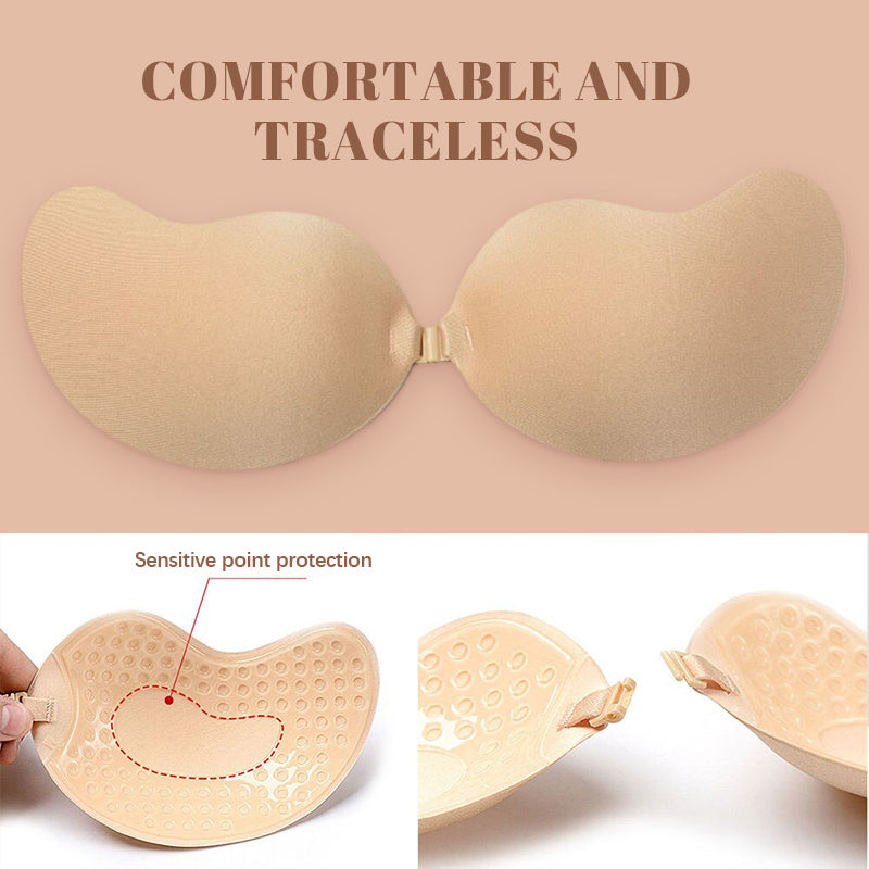 LauraCollection Sticky Invisible Backless Strapless Push Up Bra 