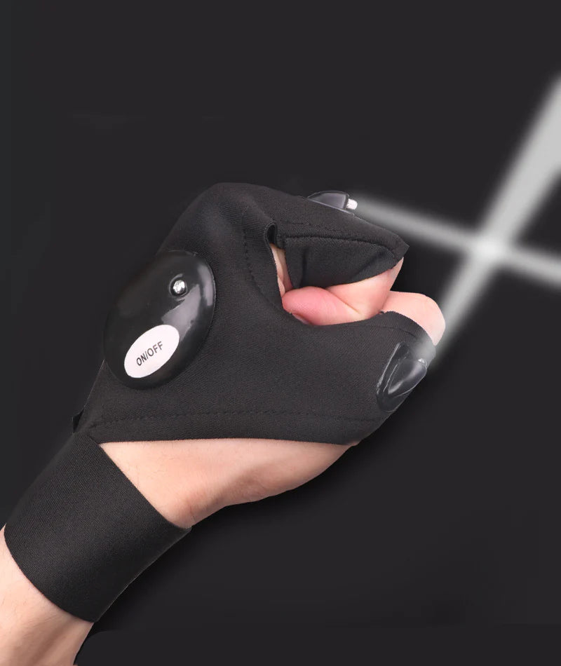 LED Flashlight Waterproof Gloves