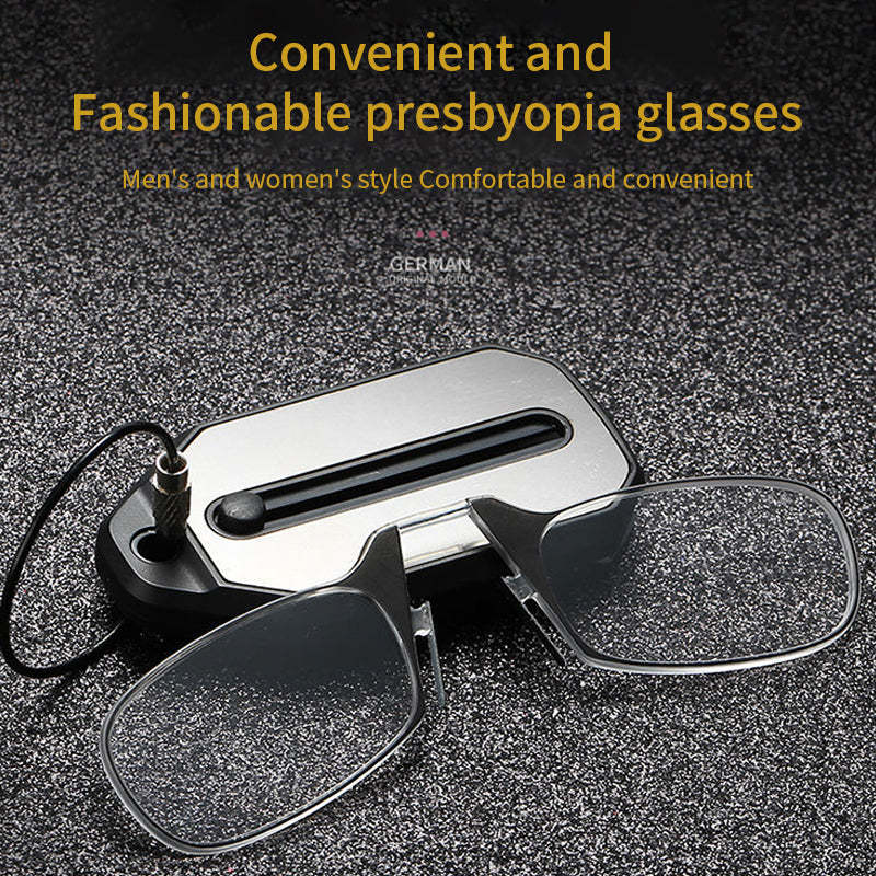 vincaca Legless Nose Clip Presbyopic Glasses Mini Portable