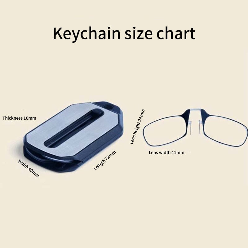 Legless Nose Clip Reading Glasses Mini Portable