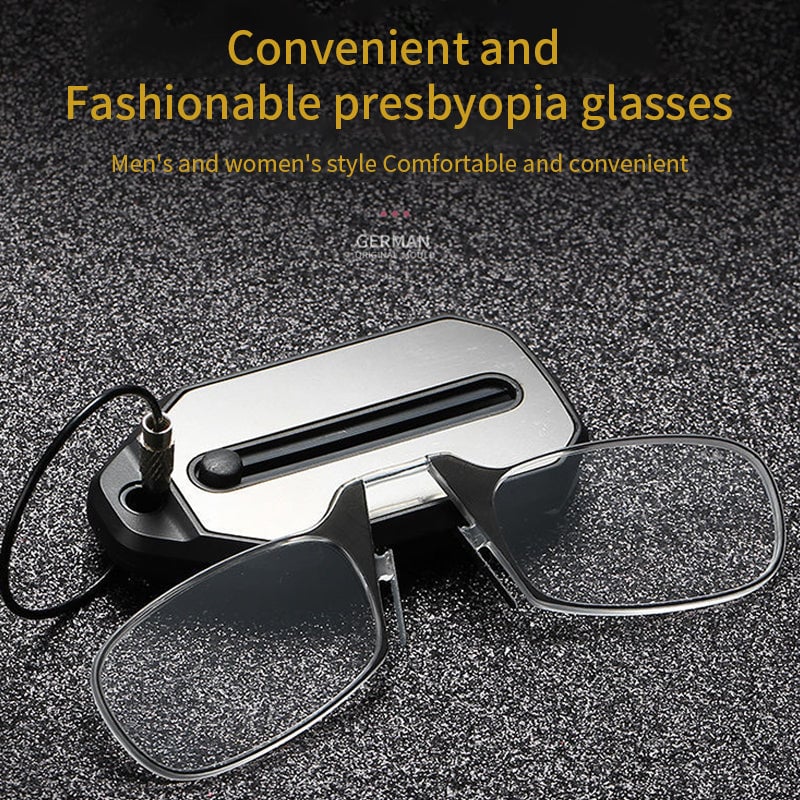 Legless Nose Clip Reading Glasses Mini Portable