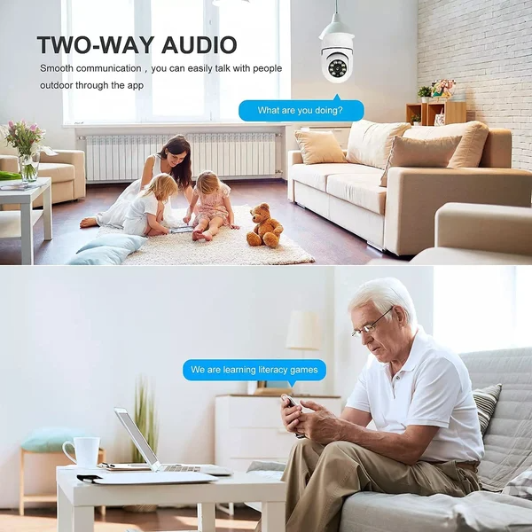 Limited Time Sale 48% OFF - Wireless Wifi Light Bulb Camera Security Camera