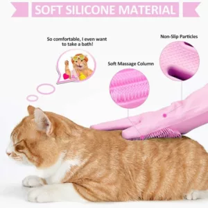 Magic Pet Grooming Silicone Gloves