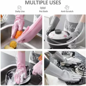 Magic Pet Grooming Silicone Gloves