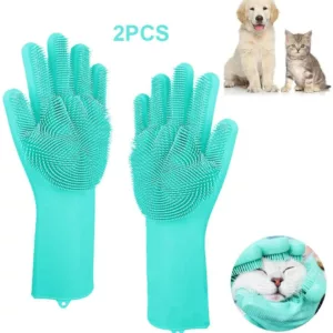 Magic Pet Grooming Silicone Gloves