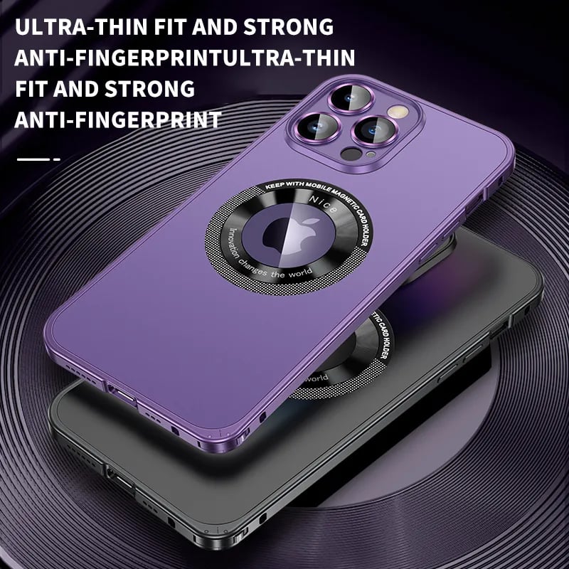 Magnetic Attraction Spring Buckle Metal Frame Case Cover For iPhone