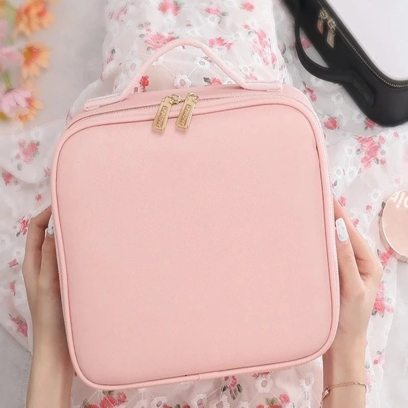 Makeup bag with LED Mirror