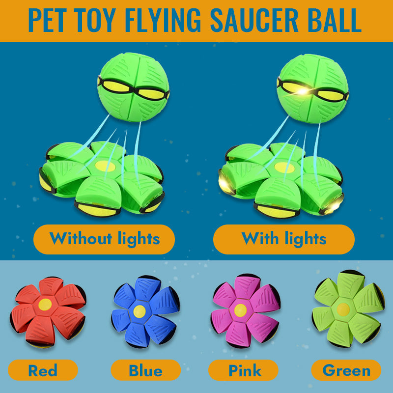 MOLUNY - Pet Toy Flying Saucer Ball