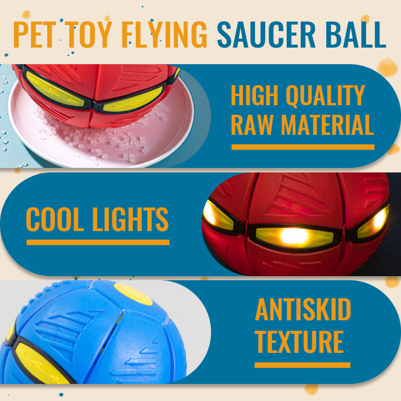 MOLUNY - Pet Toy Flying Saucer Ball