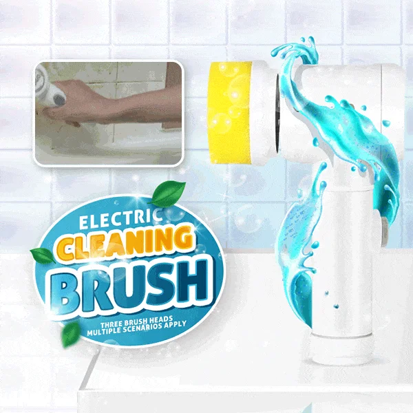 Mother's Day Hot Sale-Electric Cleaning Brush With 3 Brush Heads