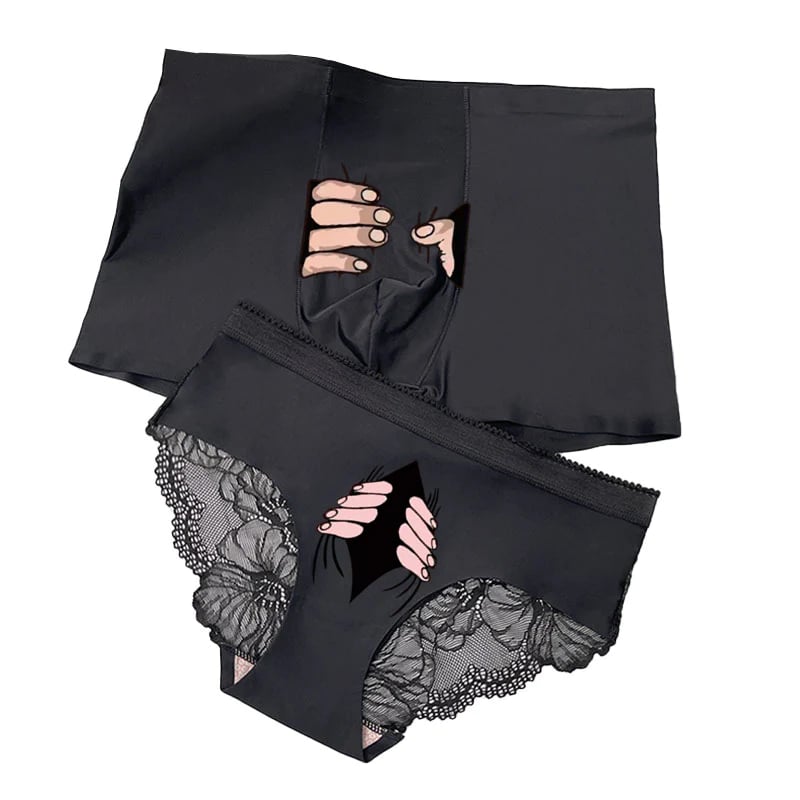 New Fashion Lace Couple Underwear