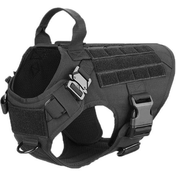 NEW Upgraded Heavy-Duty Tactical No-Pull Team K9 Dog Harness With Front ...