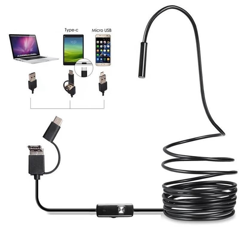 (New Year Hot Sale) 3 IN 1 USB Endoscope (Universal across all platforms)