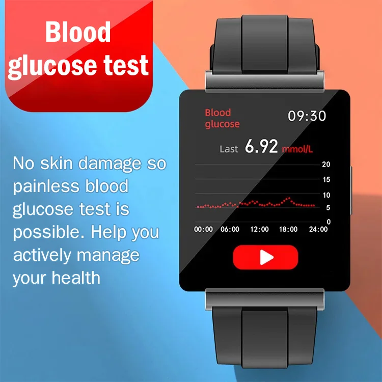 Non-invasive blood glucose test smart watch (Only for reference, cannot replace actual medical test kits)